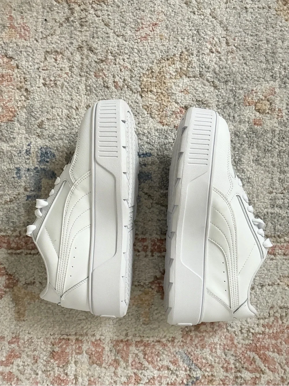 Y2K Style Puma Karmen White Chunky Platform Sneakers - US 7